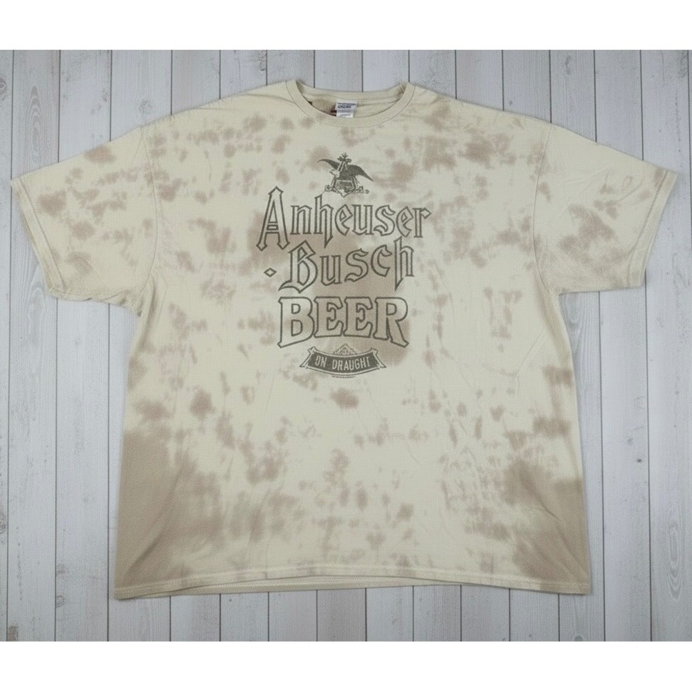 NWT Men's XXL Junk Food Clothing Anheuser-Busch Classic Logo Enzyme Wash Tee